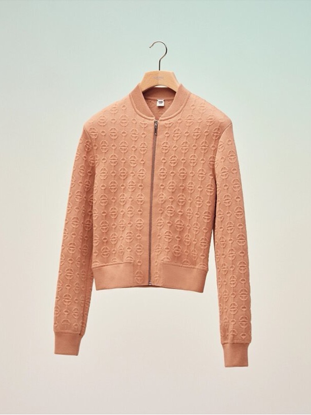 Hermes Tan Bomber Jacket